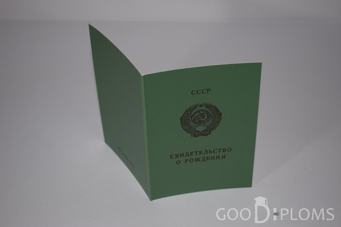 Свидетельство о Рождении Грузинской ССР - обратная сторона - Кременчуг