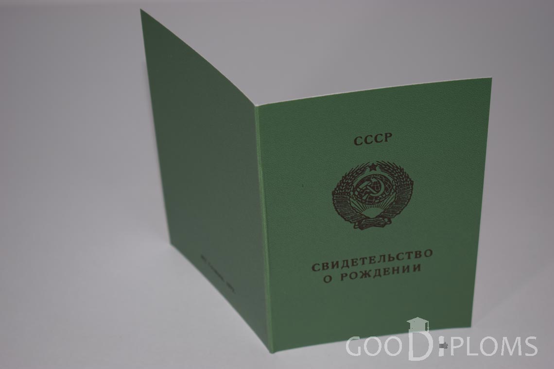 Свидетельство о Рождении - Обратная сторона - Кременчуг
