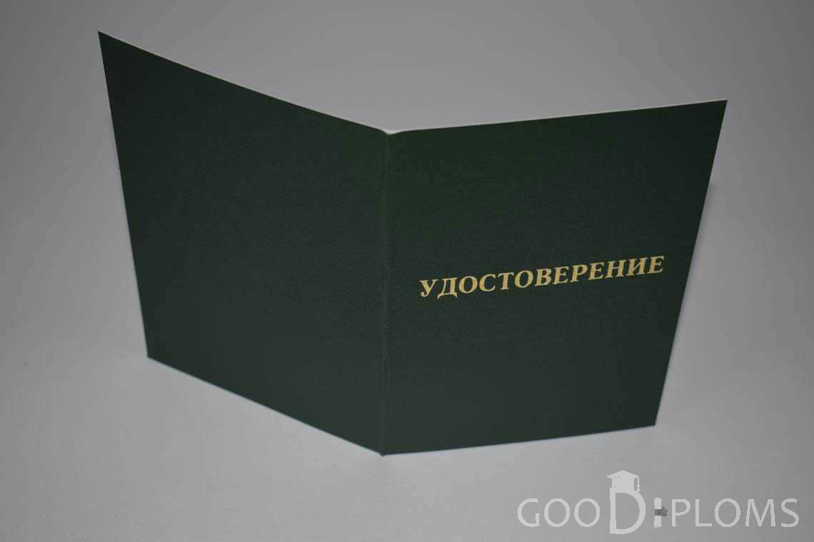 Удостоверение Интернатуры - Обратная Сторона период выдачи 2007-2013 -  Кременчуг