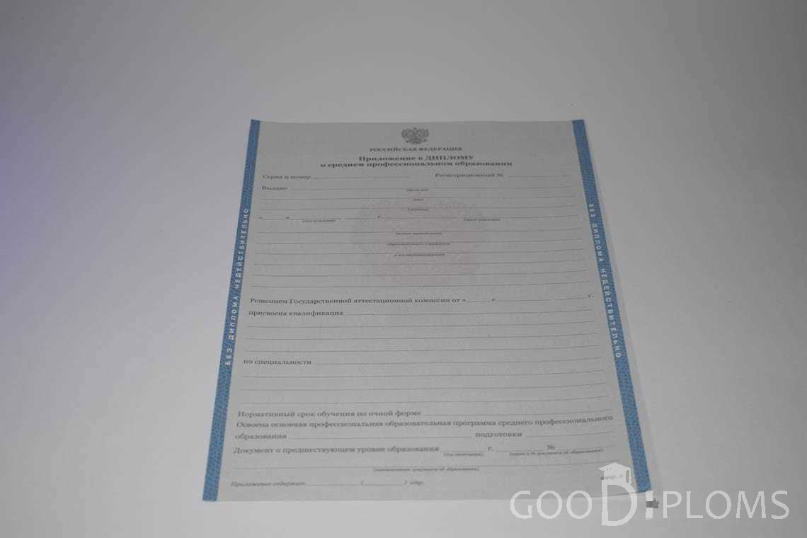 Приложение к Диплому Техникума период c 2011 по 2013 год - Кременчуг