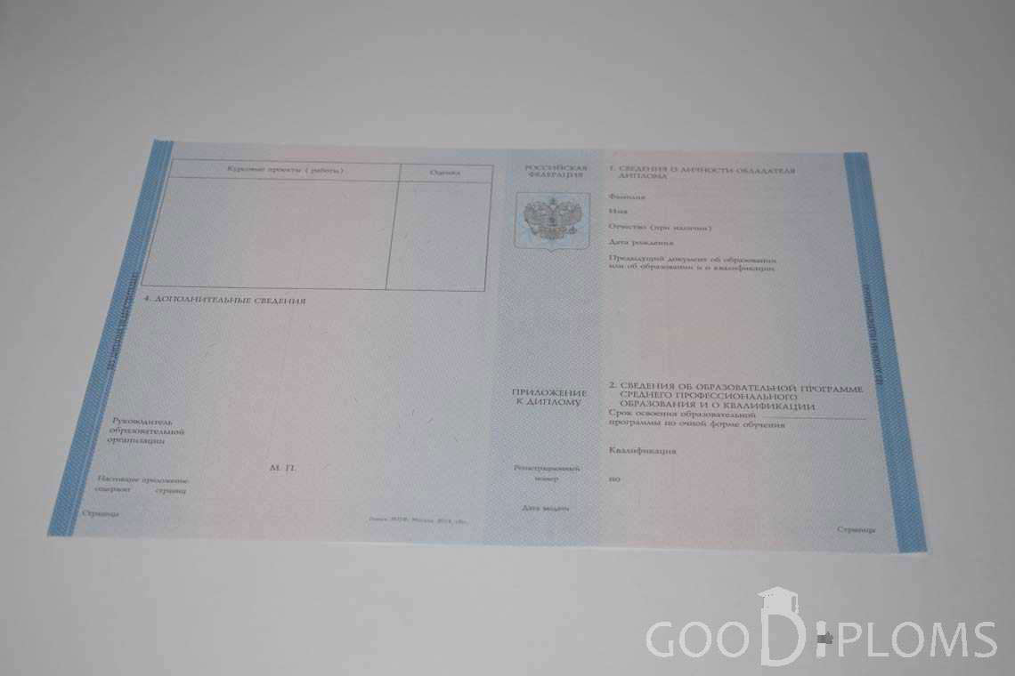 Приложение к Диплому Техникума период c 2014 по 2025 год - Кременчуг