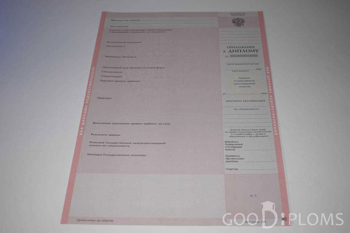 Приложение к Диплому Техникума с Отличием  в период c 2003 по 2007 год - Кременчуг
