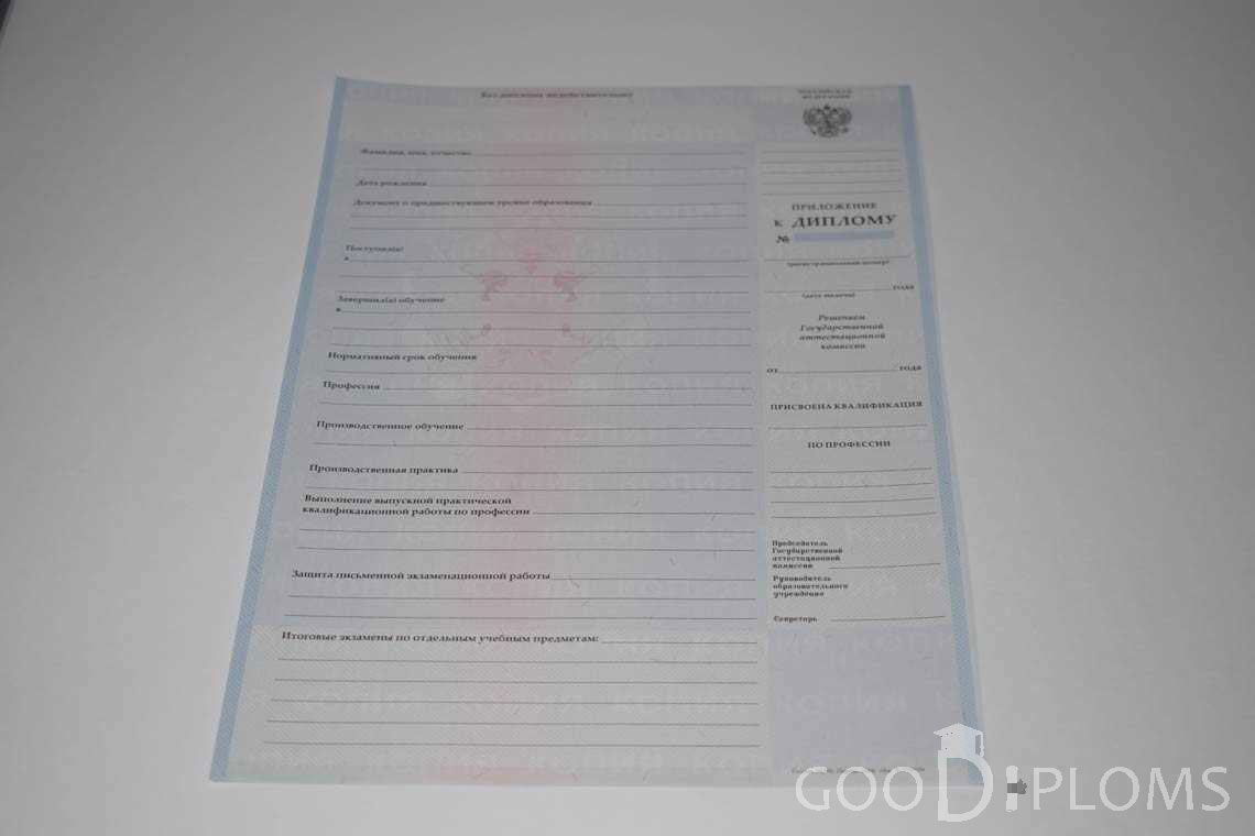 Приложение к Диплому Техникума с Отличием в период c 2008 по 2010 год - Кременчуг