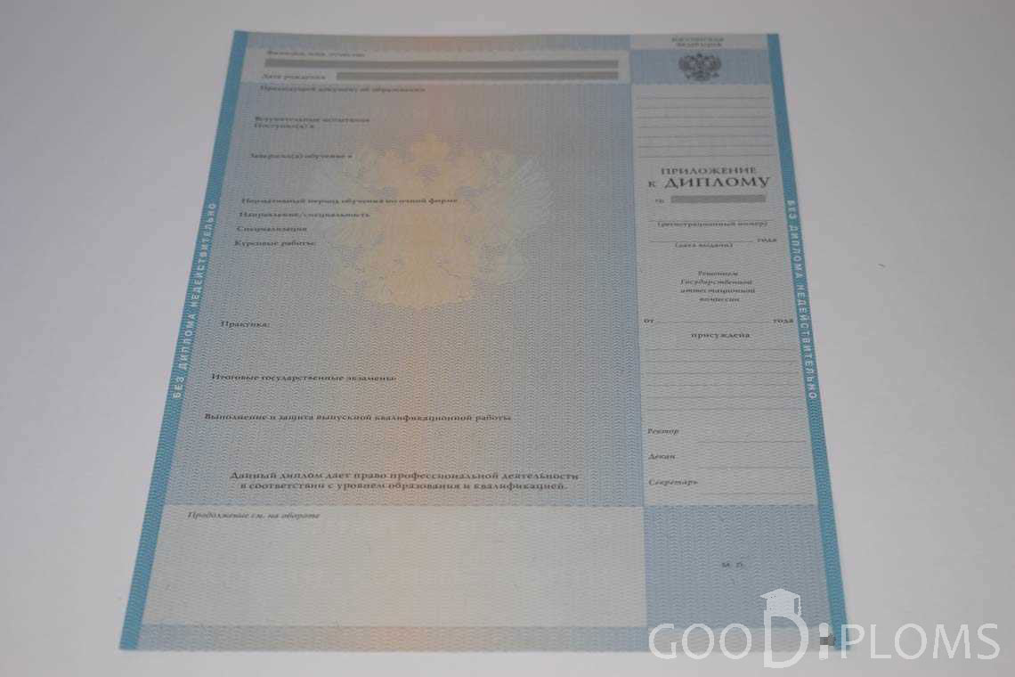 Приложение к Диплому о Высшем Образовании с Отличием - Кременчуг