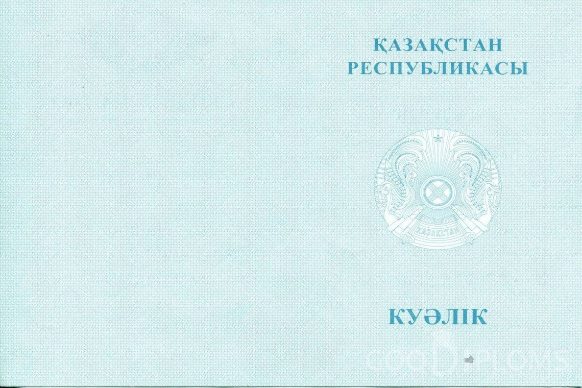 Казахский аттестат за 9 класс - Обратная сторона- Кременчуг