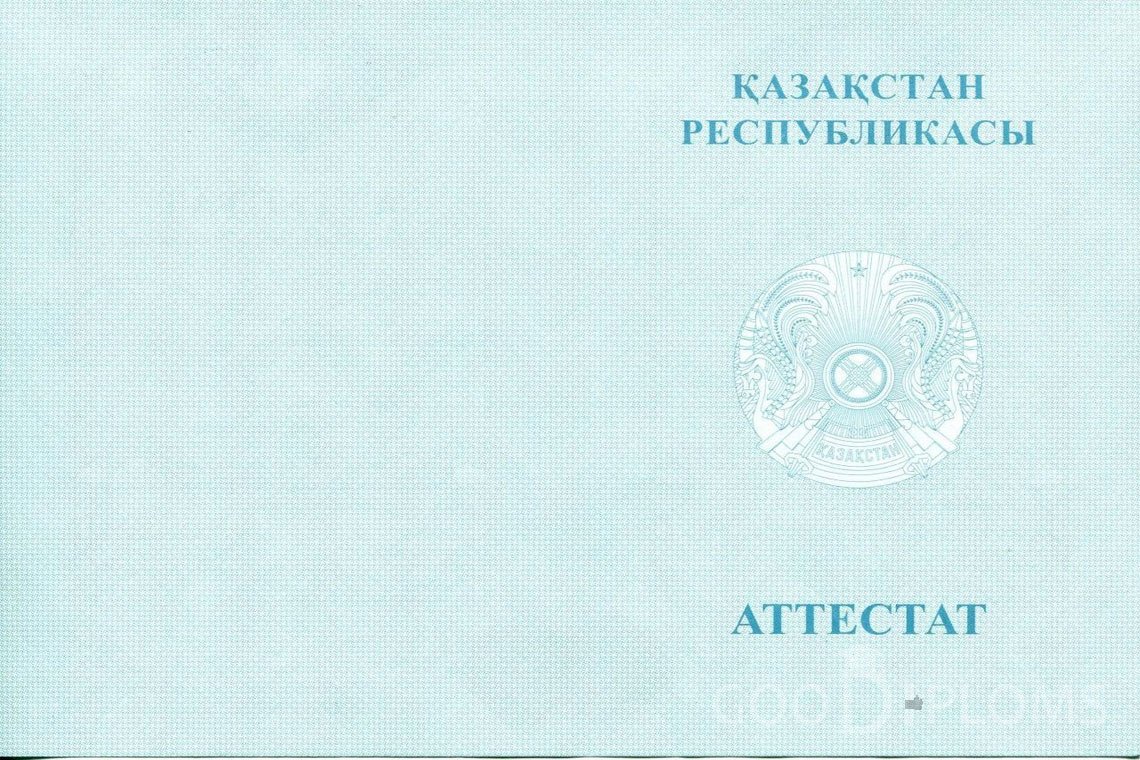 Казахский аттестат за 11 класс - Обратная сторона- Кременчуг